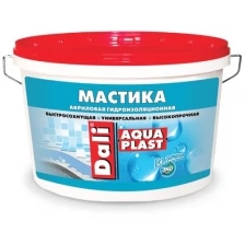 Мастика гидроизоляционная Dali Aquaplast, универсальная, акриловая, 9 л