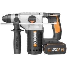 Аккумуляторный перфоратор Worx WX392 20В, 4Ач x2, ЗУ 2А, кейс