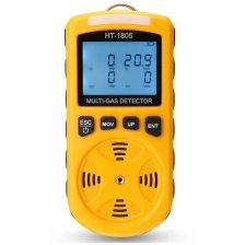 Детектор четырех типов газа - HT-1805 - Four in One Gas Detector, газоанализатор кислорода, сигнализатор давления газовый